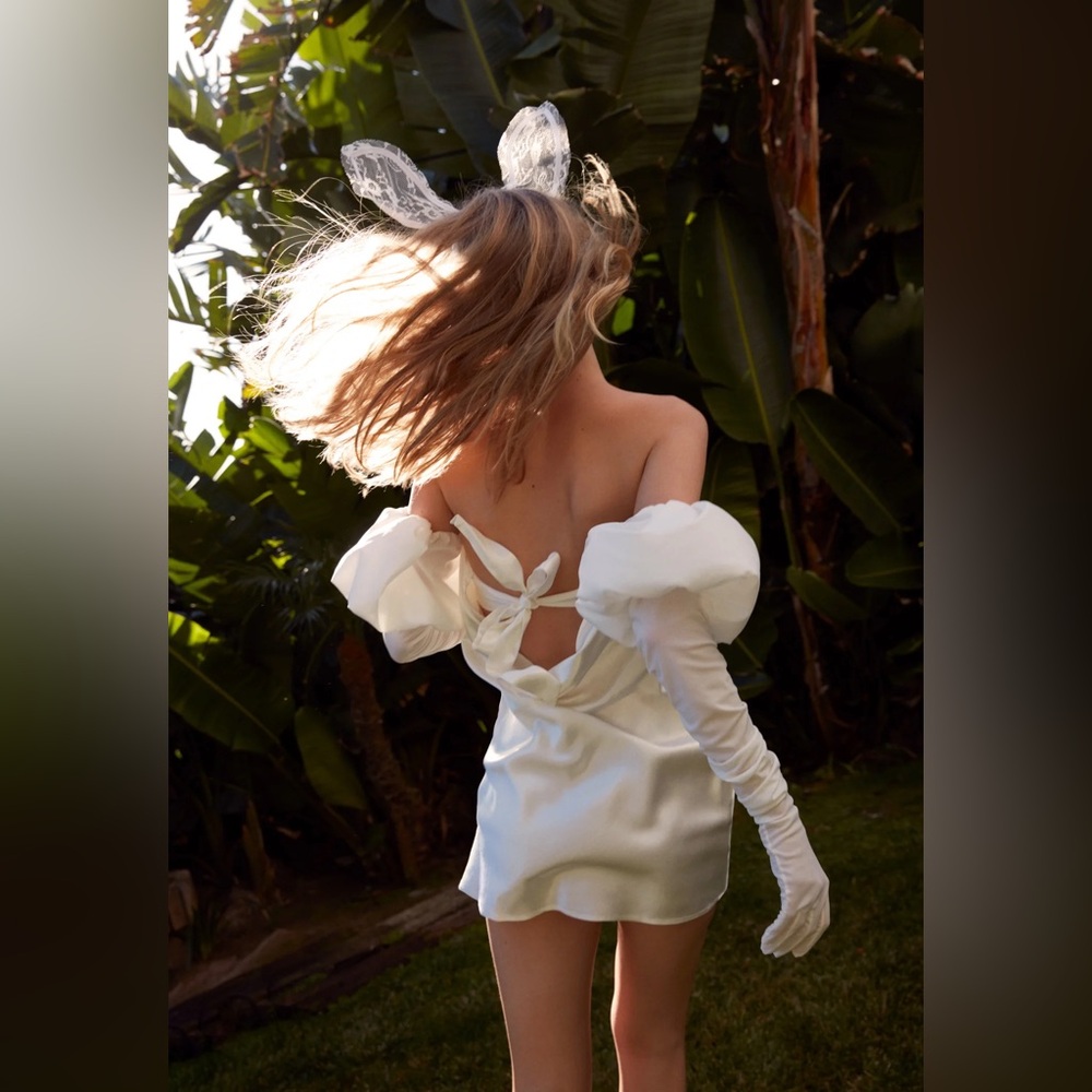 For Love & Lemons Gorgeous White "Hazel" Mini Dress Size XS NWT
